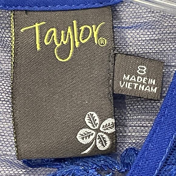 Womens Dress Size 8 Mesh Sheer Holiday Wedding Guest Going Out Party Embroidere - Picture 6 of 6